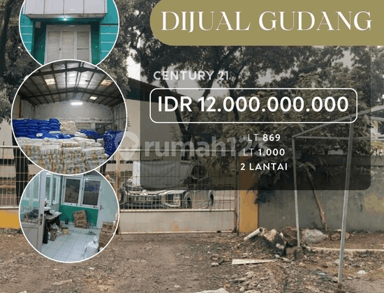 Gudang Di Kawasan Industri Jababeka Cikarang Luas 869 M2