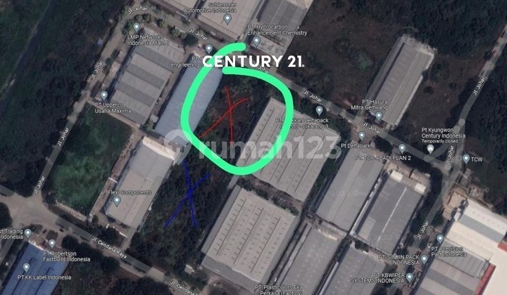 Tanah Di Kawasan Industri Deltasilicon Cikarang Luas 5000 M2