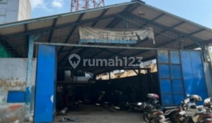 Gudang Murah Dijual Lelang Di Pinggir Jalan Raya Ex Bengkel Bubut