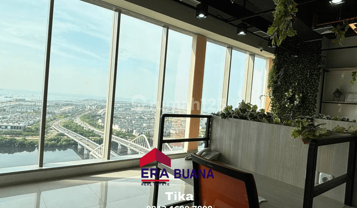 Office Gold Coast Pik luas 164m2 full furnished sea view hrg 6M 2