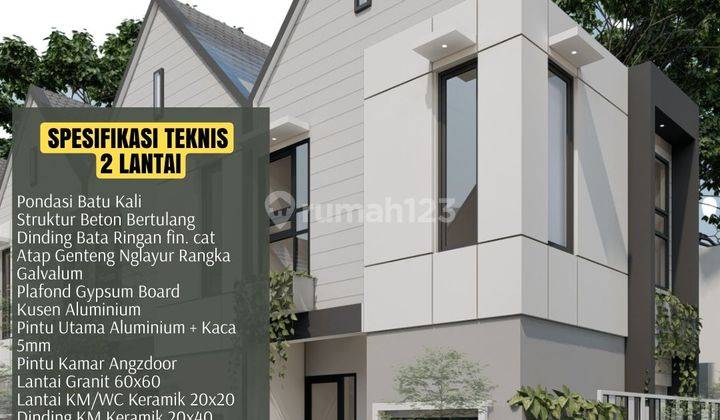 Rumah Skandinavian dalam Cluster Dekat Bekasi Timur Regency Setu 2