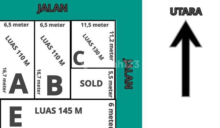 Tanah 110 m2 SHM komplek katumiri Cihanjuang, Bandung 2