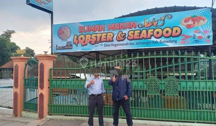 Dijual rumah makan, kostan dan kolam pemancingan di Jatinangor Bandung 1