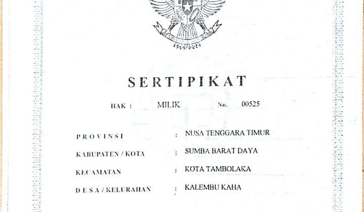 Lahan Prospektif Luas Lokasi Strategis Di Tambolaka Sumba Barat Daya Ntt 5