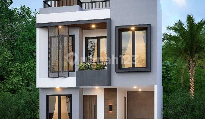 NEW AFFORDABLE HOUSE 850 MILLION 3 FLOORS MODERN MINIMALIST CONCEPT STRATEGIC CLUSTER IN JAGAKARSA, SOUTH JAKARTA 2