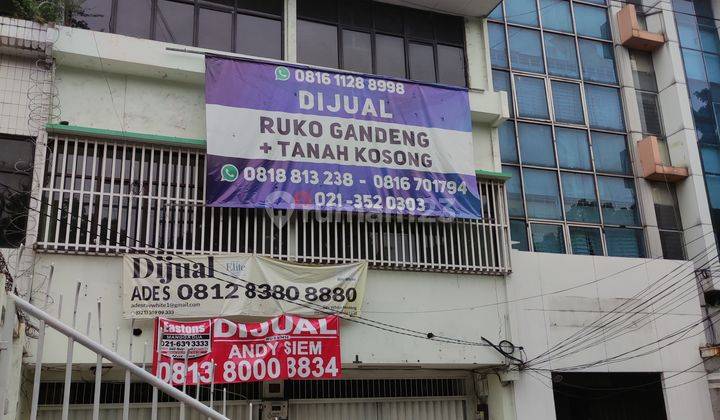 Ruko Jakarta Pusat Cideng Dekat Roxy, Gajah Mada, Tomang 3 Deret Unit