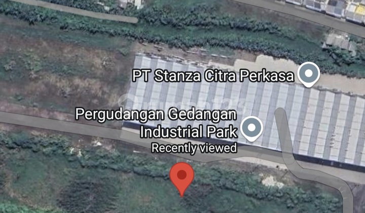D229. Dijual tanah Pergudangan Gedangan Industrial Park 1