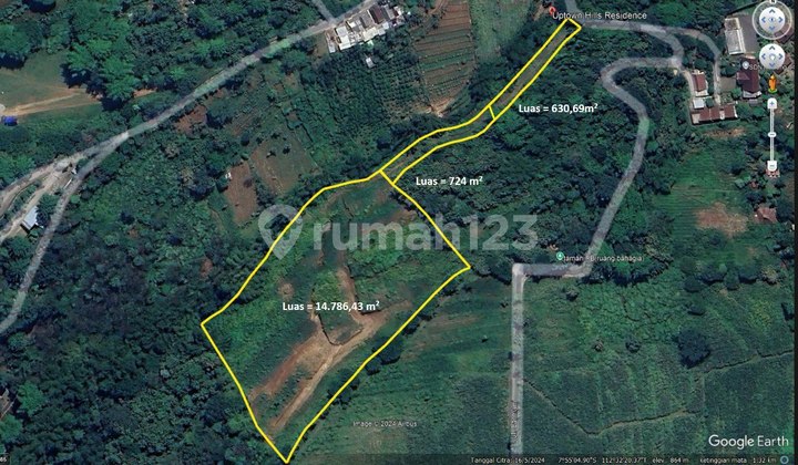 Murah Tanah 1,4 Ha 900Rb/M Tlekung Batu Akses Mobil