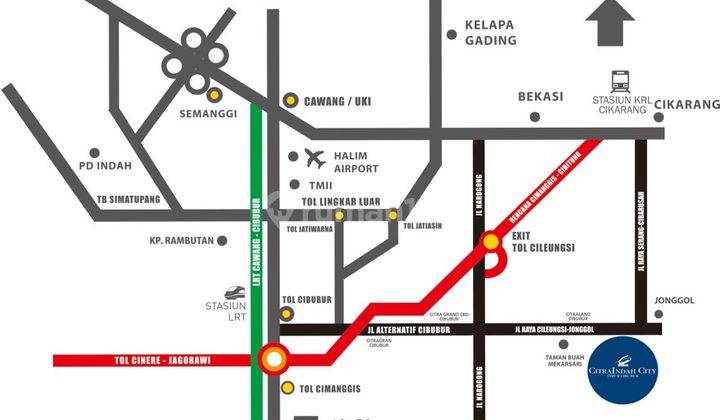 Rumah Over Kredit Luas 90 M2 di Citra Indah City 12