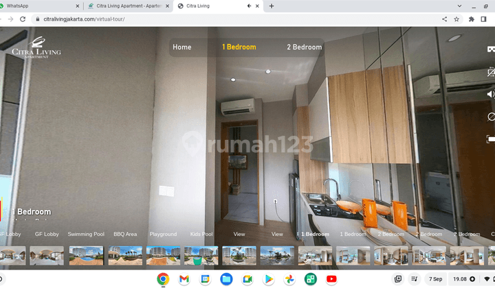 Dijual Aprt Citra Living , Citra 7 ,kalideres Uk 33m Tipe 1br Furnished Ppjb  2