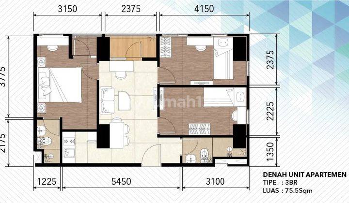 Apartement Luas Bagus di Transpark Juanda Bekasi 2