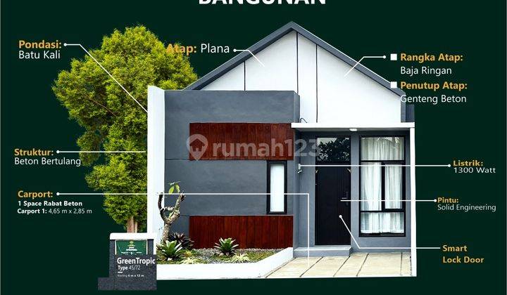 Rumah Baru Unfurnished HGB di Jalan Muara Bakti, Bekasi 1