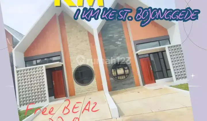 Rumah 3 Kt Tnpa Dp Free Bea2 1 Km St. Bojonggede 1