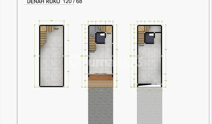 Ruko 3 Lantai Lb lt 120 68 Sawangan Bojongsari Bedahan 2