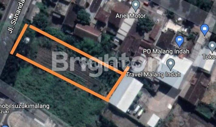 tanah luas strategis di sunandar priyo sudarmo malang. cocok untuk bisnis hotel, cafe , ruko. 2