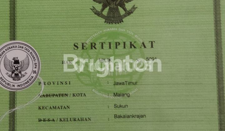 tanah di daerah krajan sukun kota malang tanah di daerah krajan sukun kota malang