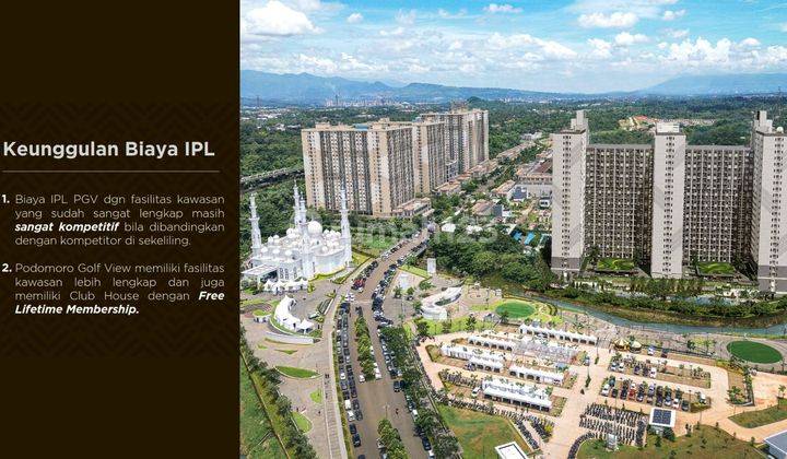 Bogor Dijual Apartement Podomoro Golf View di Cimanggis Bisa Kpr 2