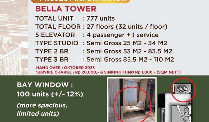 Dijual Apartement 2 Br Pakuwon City Bekasi O8i2io583o3 Jan 2025 2