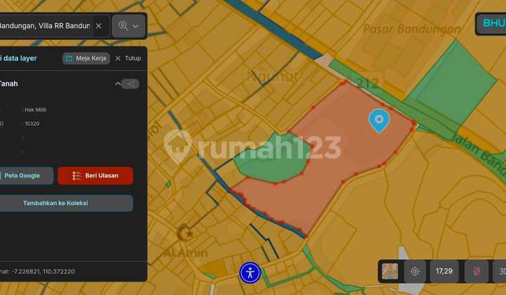 Lahan Satu Hektar Depan Pasar Bandungan 1