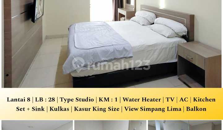 Warhol Simpang Lima Apartment, Furnished Studio Type 1