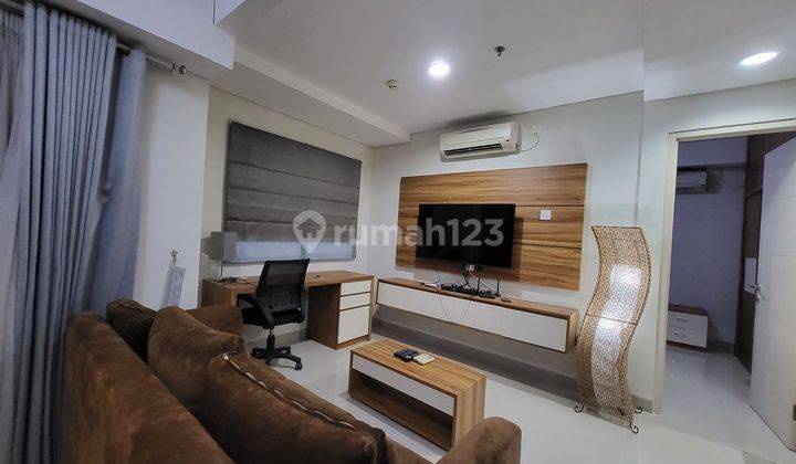 Disewakan Apartemen Trivium 1br Besar Wood Model Bagus Di Lippo Cikarang 1