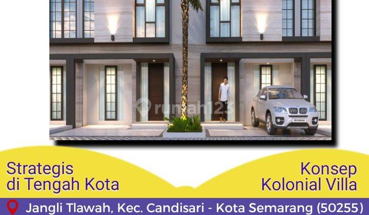 Rumah dua lantai konsep villa di jangli Semarang  1