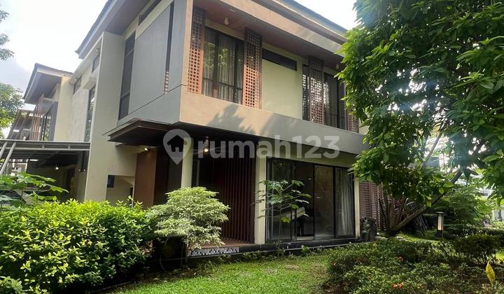 House Front & Side with Large Public Facility Park, De Park BSD City