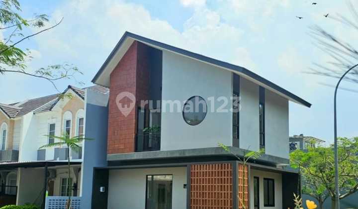 Rumah Tropical Design Hoek Posisi Depan Vanya Park Bsd City Rumah Tropical Design Hoek Posisi Depan Vanya Park Bsd City