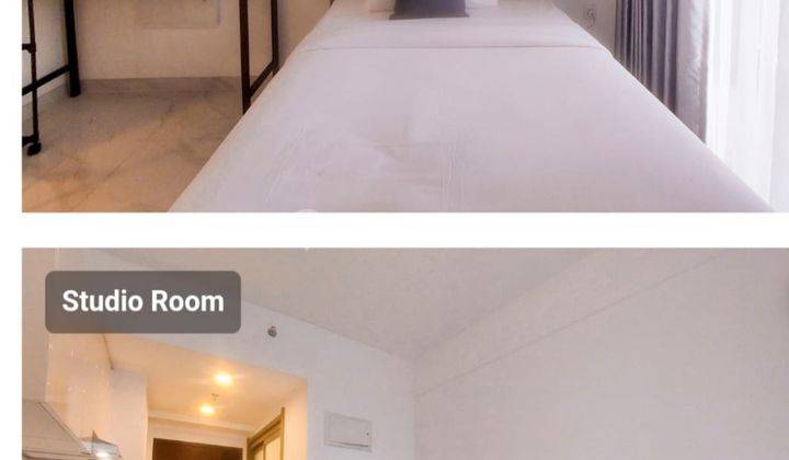 kamar tidur apartemen siap huni sky house