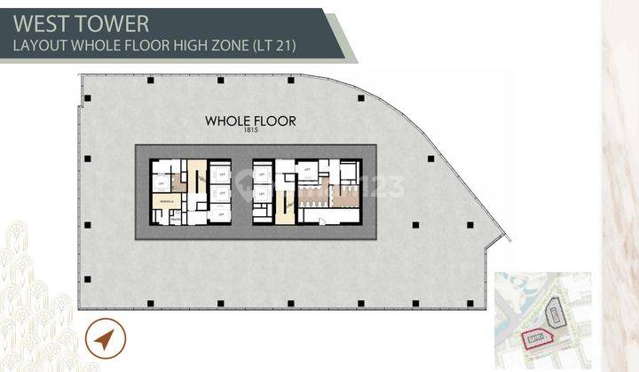 Menara Syariah Pik2, Perkantoran, Brand New Unit, Luas 1.815m2 2