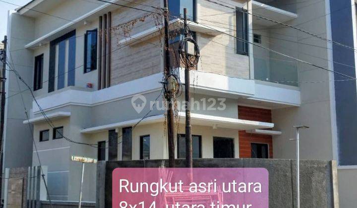 Rungkut Asri Utara Hook 2 Lantai SHM 4 Kamar Dekat Jalan Kembar 1