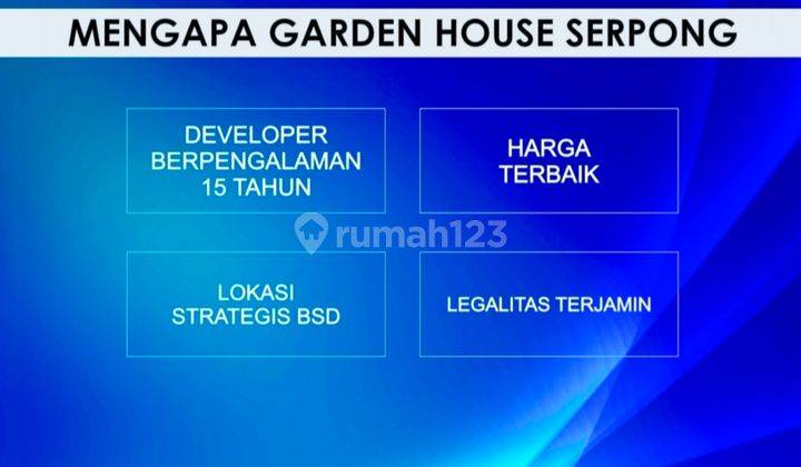 Rumah Baru Kawasan Serpong Selatan 15 menit Tol Serpong & Stasiun 10
