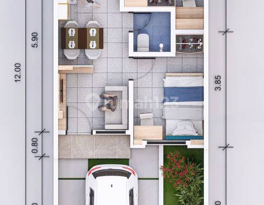 Rumah Baru 2 Lantai Kawasan Serpong Selatan 3juta Langsung Akad 15