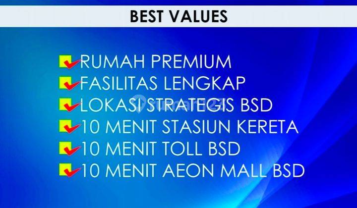 Rumah Baru Kawasan Serpong Selatan 15 Menit Tol Serpong - Jakarta 10