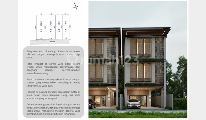 Kost 16 KT Near UGM Ready to Build - Pogung Lor, Yogyakarta 1