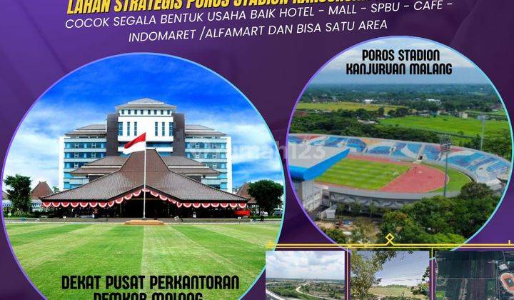 Lahan Strategis Perempatan Poros Stadion Kanjuruan Kepanjen Malang 1