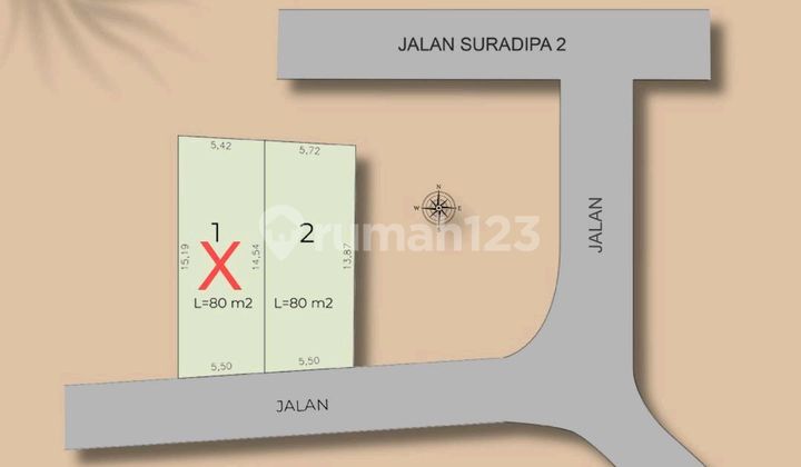 Rumah Lantai.2 Dekat Puspem Badung Denpasar Bali 2
