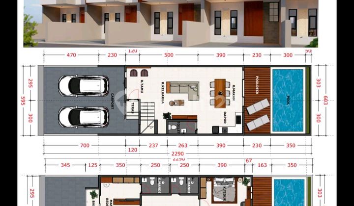 Rumah 2 Lantai Gatsu Tengah Denpasar Bali