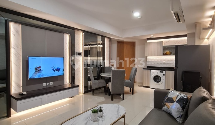 For Rent The Mansion Kemayoran Furnished 2BR Size 76m² in North Jakarta