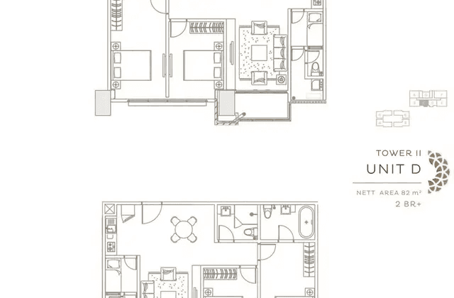 Jual Rugi Apartemen Element Kuningan Baru Tipe C D Tower 2  2