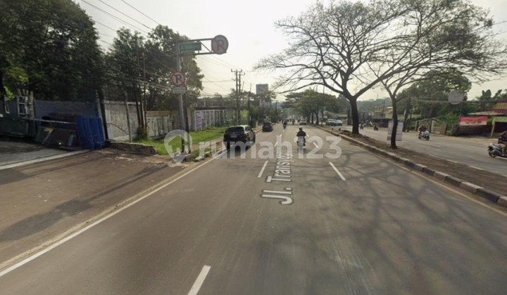 Land location by the roadside in Cibubur, Bogor - West Java