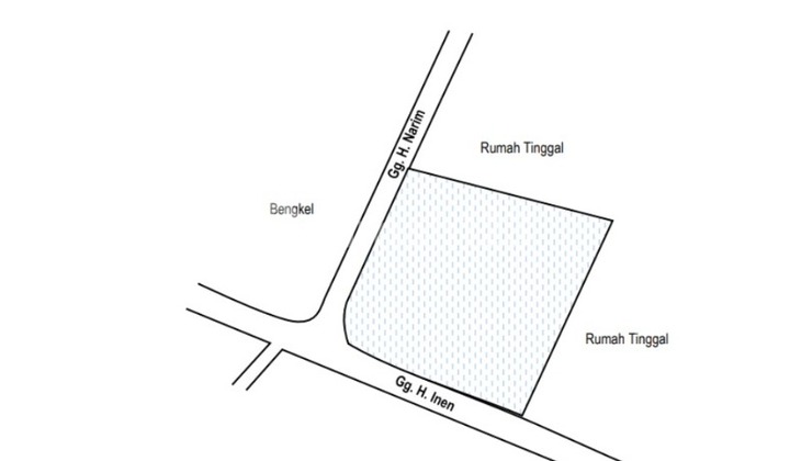 Rumah Posisi Hook di Jl. H. Inen , Cipayung Jakarta Timur