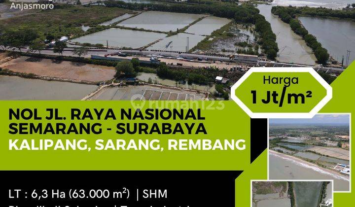 Tanah di Jl. Raya Nasional Semarang-Surabaya (Rembang) 1