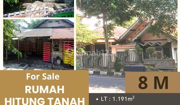 Dijual Rumah Hitungan Tanah di Jl. Jend. Sudirman, Argomulyo 1