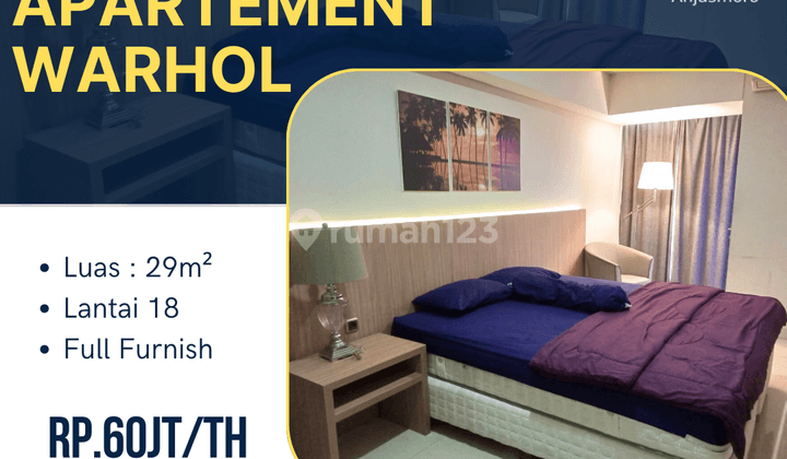 Disewakan Apartemen Warhol Lantai 18 1