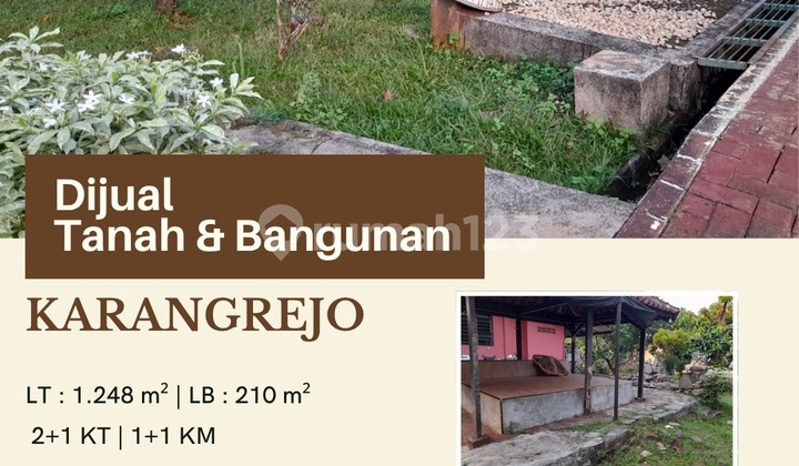 LAND AND BUILDING FOR SALE ON KARANGREJO STREET 1