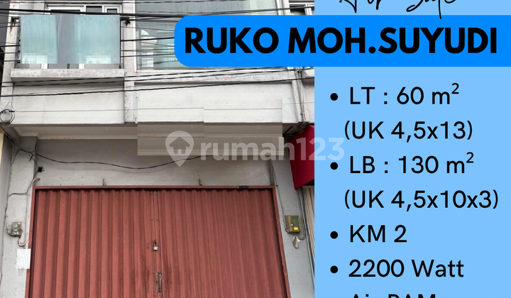 Dijual Ruko Jl. Moh Suyudi  1