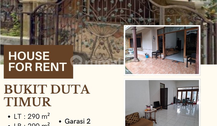 Disewakan Rumah Jl. Bukit Duta Timur  1