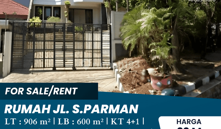Disewakan Rumah Jl. S Parman  1