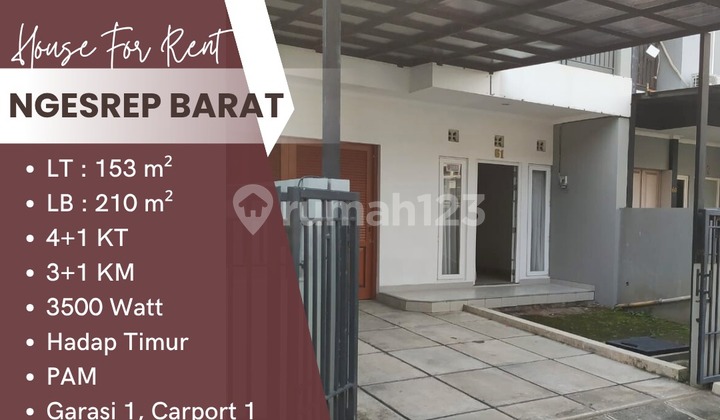 Disewakan Rumah Ngesrep Barat  1